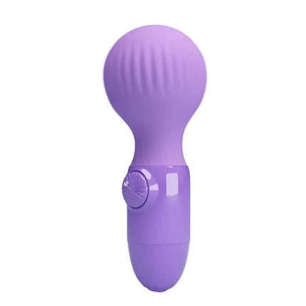 Little Cute Mini Wand Lilac - Compact purple silicone massager for strong stimulation and discreet pleasure.