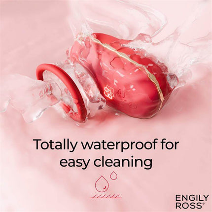 Lizer Stimulator with Licking, Vacuum Pump and Vibration submerged in water showcasing waterproof design