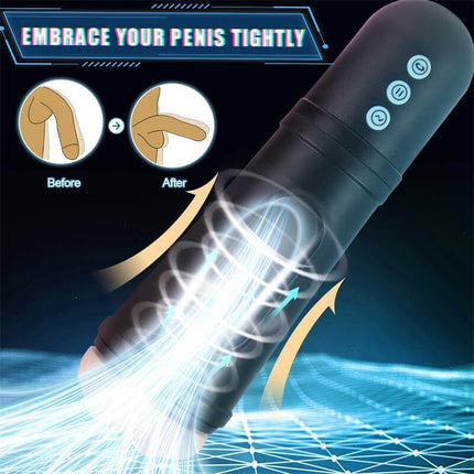 Locker Masturbator with Vibrating and Sucking Efect showcasing powerful suction and adjustable intensity features.