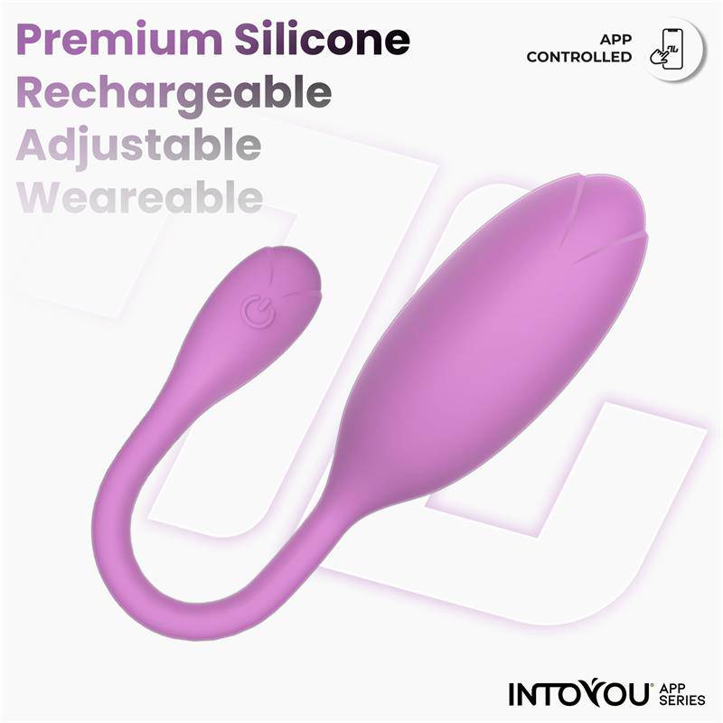 Logan Vibrating Egg with App Unibody Silicone Purple - secretsextoys.store