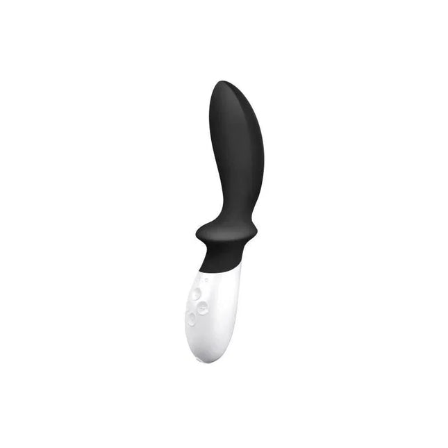 LOKI Obsidian Black curved vibrator for precise prostate stimulation with ergonomic design and six vibration functions for men.