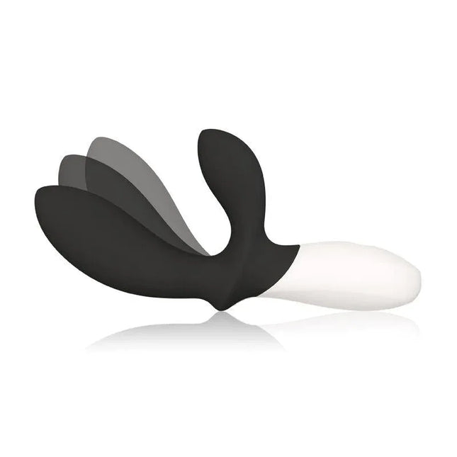 Loki Wave 2 Black vibrating prostate stimulator with ergonomic design and WaveMotion technology for ultimate pleasure.