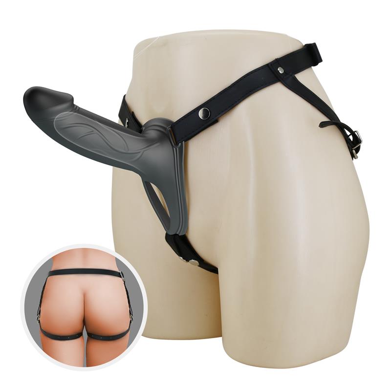 London Universal Strap - On Harness with Hollow Dildo 6.6 - secretsextoys.store