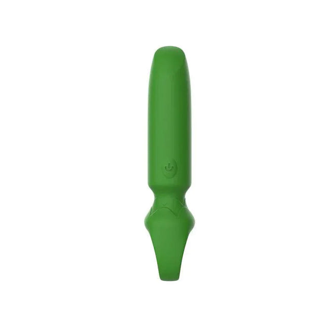 Loop Handle Powerful Vibrating Bullet in green with ergonomic design and loop handle for secure grip.