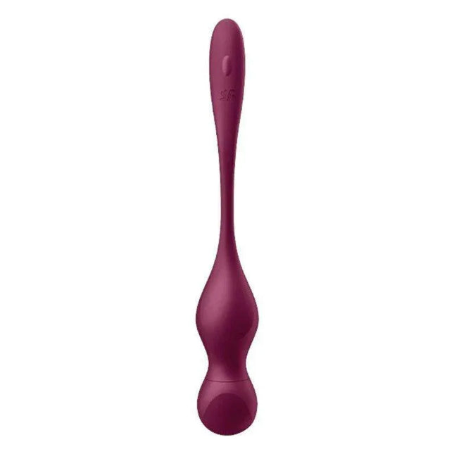 Love Birds Vary Connect App Wine Red pelvic floor trainer with ergonomic design and soft silicone