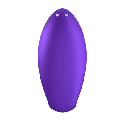 Love Riot Purple finger vibrator with 12 vibration functions and a wide surface for versatile and powerful stimulation, made of high-quality silicone.