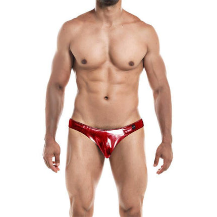 Low Rise Bikini Brief Provocative Skai Red, Cut4men, men's sleek underwear in breathable fabric, stylish and comfortable fit