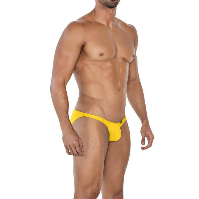 Low Rise Bulge Brief C4MSPXBUL01 Yellow Size S showcasing sleek design and comfort.