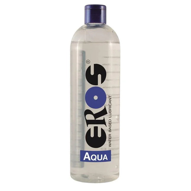 Lub Aqua Bottle 500 ml water-based lubricant for silky-smooth glide, non-sticky, preservative-free, 500 ml bottle.
