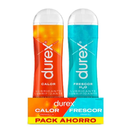 Lubricant Duplo Hot and Cold 75ml dual-pack with warming and cooling formulas for enhanced intimacy and comfort.