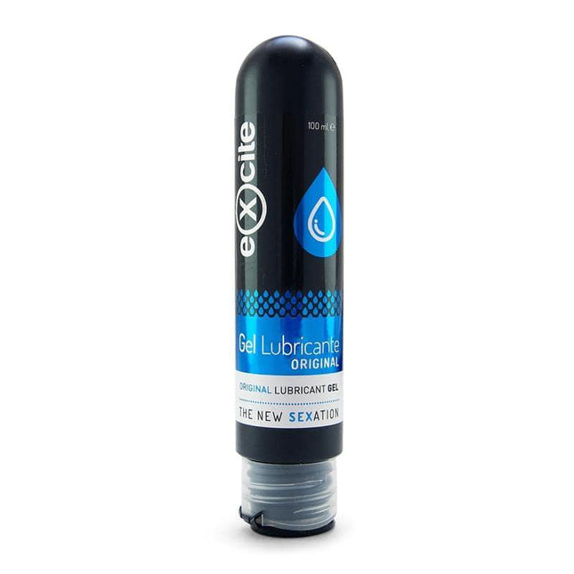 Lubricant Gel CE Original 100 ml bottle with blue label and Excite branding