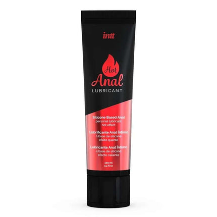 Packaging of Lubricant Hot Anal Warming Sensation Effect 100 ml with warming formula and silky glide features.
