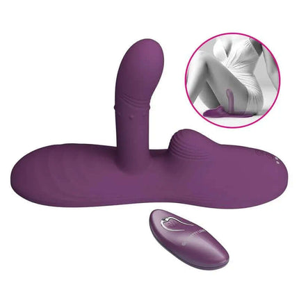 Luka Seat with Vibrator, Finger, Heat Effect and Rotating Beads in premium silicone for hands-free pleasure and relaxation.
