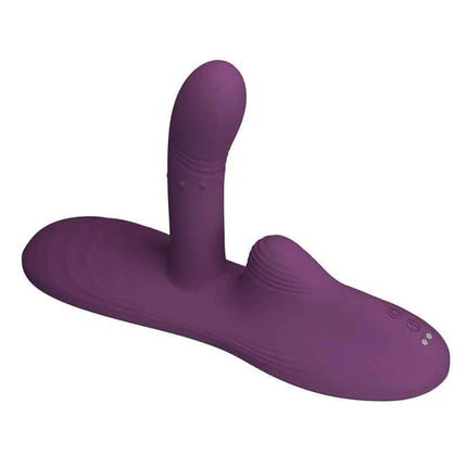 Luka Seat with Vibrator, Finger, Heat Effect and Rotating Beads in premium silicone for immersive hands-free pleasure.