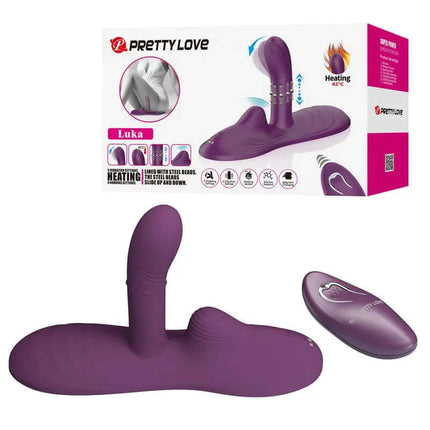 Luka Seat with Vibrator, Finger, Heat Effect and Rotating Beads featuring wireless remote and sleek design for enhanced pleasure.