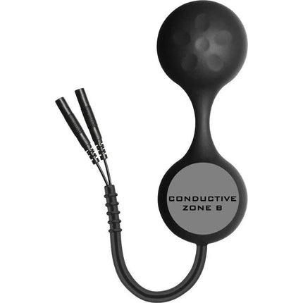 Lula Kegel Balla Excersisor Silicone Noir for pelvic floor training and stimulation with dual-ball design and conductive features.