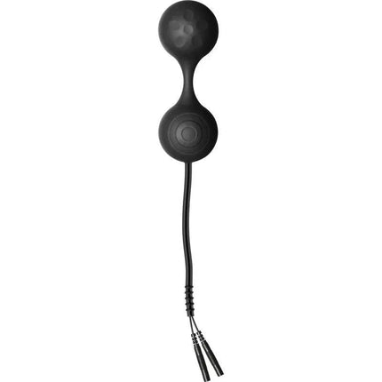 Lula Kegel Balla Excersisor Silicone Noir black pelvic-floor training device with internal jiggle ball and bipolar design.