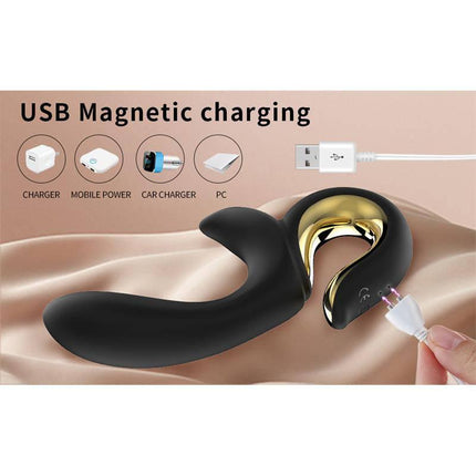 Lulu Vibe with thrusting USB magnetic charging for versatile pleasure