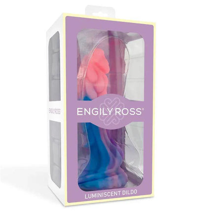 Luminiscent Dragon Shaped Dildo 18 cm in vibrant packaging from Engily Ross