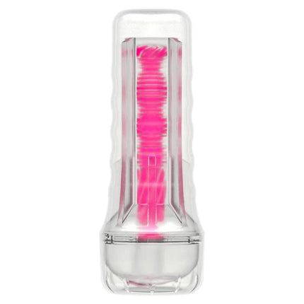 Lumino Play Masturbator Pink Glow 8.5 with textured interior for enhanced pleasure.