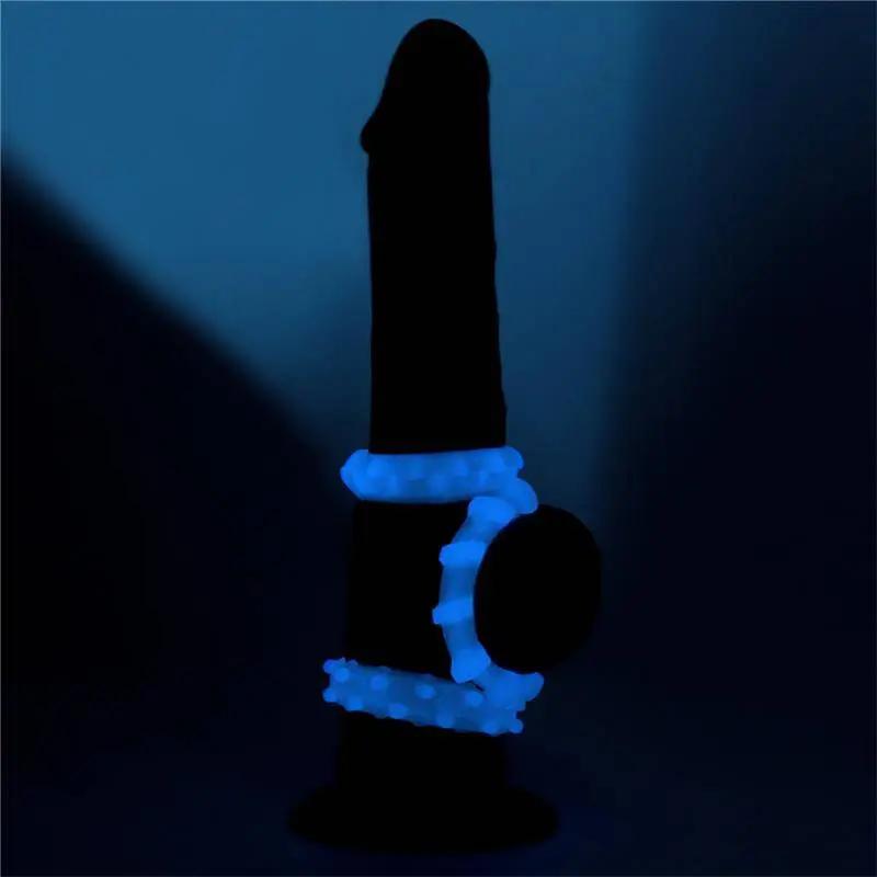 Lumino Play Set 3 Penis Ring Blue Light - secretsextoys.store