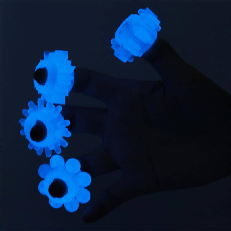 Lumino Play Set 4 Penis Ring Blue Light - secretsextoys.store