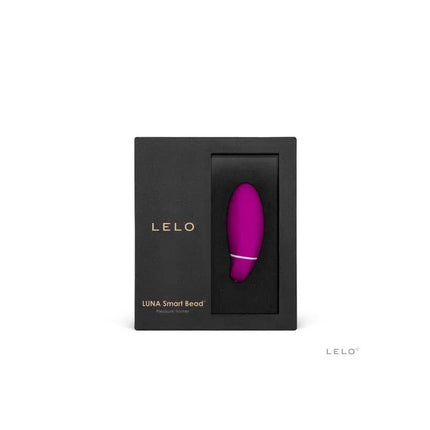 LUNA SMART BEAD Deep Rose in packaging with 5 vibration levels, touch-sensors, and waterproof silicone for pelvic floor strengthening.