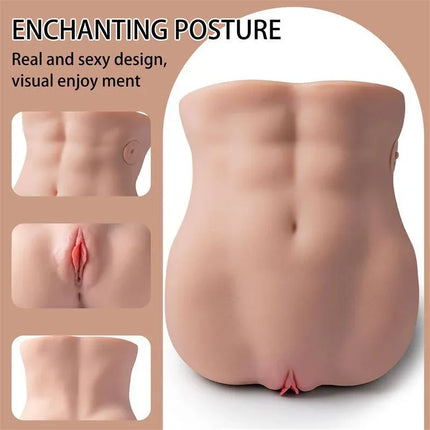 Lydia Thrusting Masturbator 6.5kg showing realistic torso design for immersive solo or couple use with 4 thrust modes and 3 speeds.