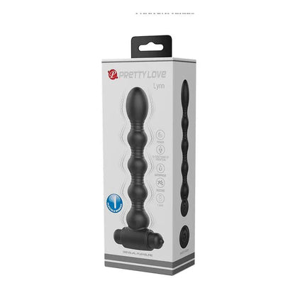 Lynn Butt Plug with Vibration Sensual Pleasure in packaging, 10-function anal toy with silicone finish for enhanced stimulation.