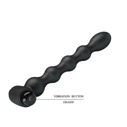 Lynn Butt Plug with Vibration Sensual Pleasure anal toy with 10 functions, featuring a black silicone finish and ergonomic design.