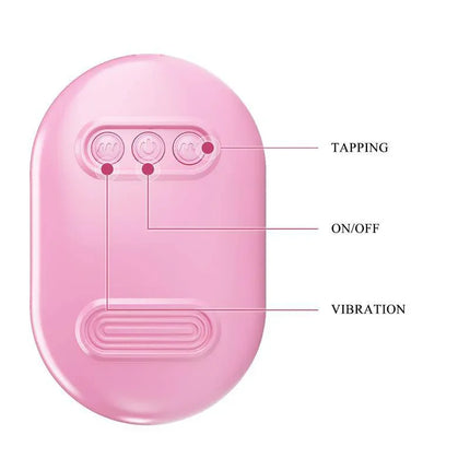 Magic Box Vibrating Egg and Tapping Stimulator control buttons for tapping and vibration settings