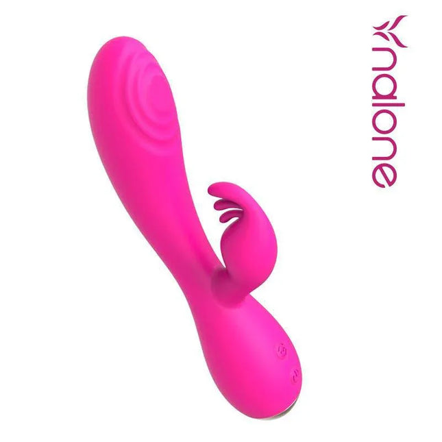 Magic Stick Rabbit Vibe with Pulsation Fuchsia, dual motors, G-Spot stimulation, silicone, waterproof, rechargeable