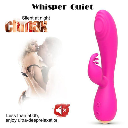 Magic Stick Rabbit Vibe with Pulsation Fuchsia featuring whisper quiet functionality for intense sensations, perfect for G-Spot.