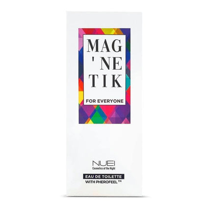 Magnetik For Everyone Non-binary Pheromone Perfume 50 ml package with PHEROFEELTM technology by NUEI.