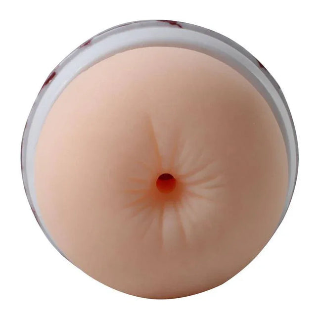 Compact Male Masturbator Annus Red with realistic annus-shaped opening.