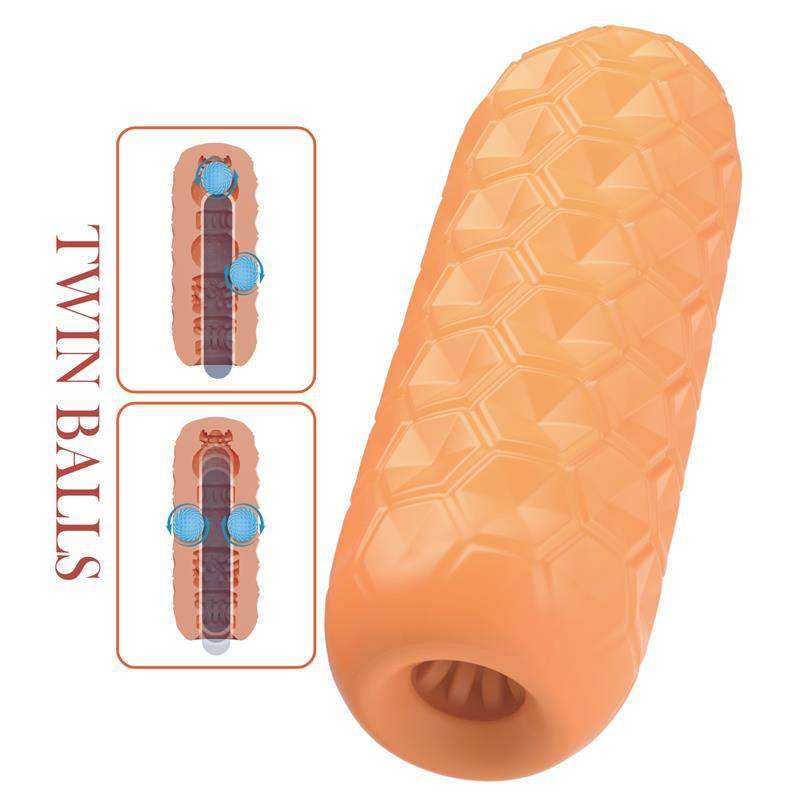 Male Masturbator HoneyComb With Internal Balls - secretsextoys.store