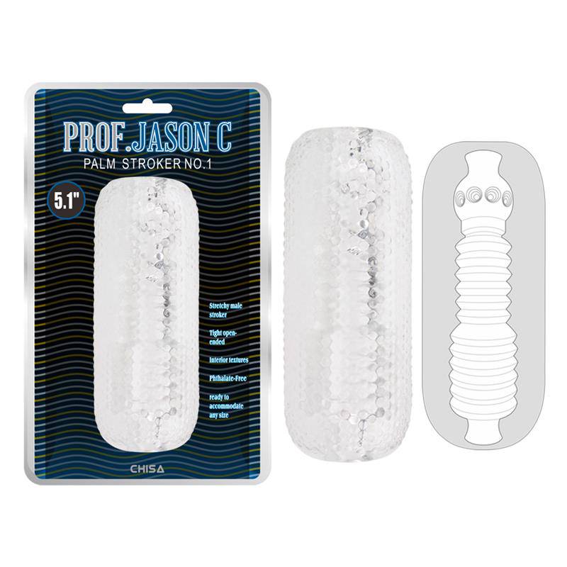 Male Masturbator Palm Stroker No. 1 - 4,9 Clear - secretsextoys.store