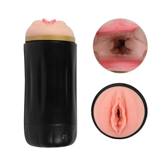 Male Masturbator Vagina Alle with realistic vagina-shaped sleeve and intelligent interaction features for personalized experience.