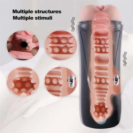 Male Masturbator Vagina with Moans Lauren featuring realistic design and multiple stimulation structures.