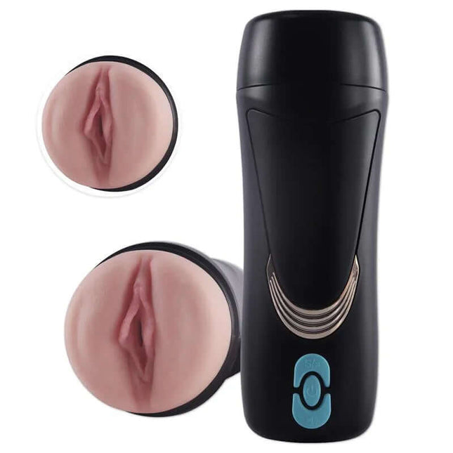 Male Masturbator Vagina with Moans Lauren featuring realistic design and vibration speeds for enhanced solo experiences.