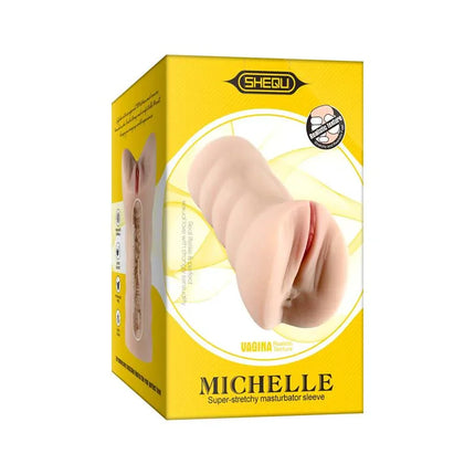 Male Masturbator Vainga Michelle Skin in packaging with realistic vaginal opening and textured tunnel.