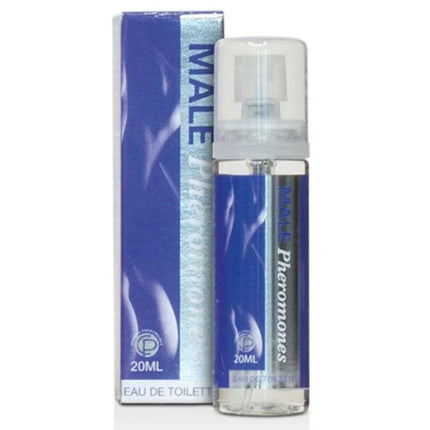 Male Pheromones Prfume 20 ml bottle with packaging, enhances attraction and confidence, scented with a masculine mossy base.