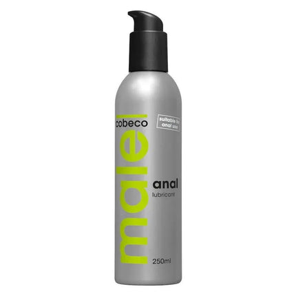 Male Thick Texture Water Based Anal Lubricant 250 ml bottle with pump dispenser for smooth application.