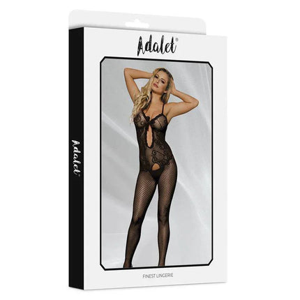 Many Bodystocking Open croch by Adalet, featuring open crotch design, pronounced neckline, and elegant silhouette for women.
