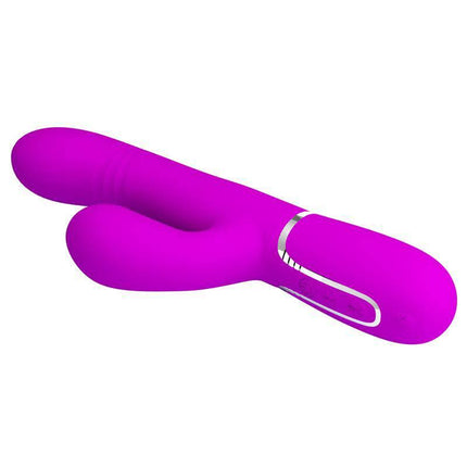 Mariana Vibrator 4 in 1 Silicone Fuchsia rabbit-shaped vibrator for external and internal stimulation