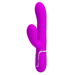 Mariana Vibrator 4 in 1 Silicone Fuchsia rabbit-shaped design in vibrant pink color