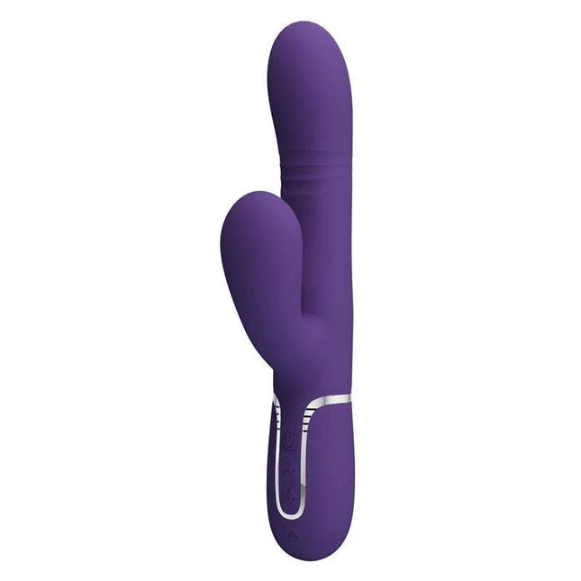 Mariana Vibrator 4 in 1 Silicone Purple for versatile pleasure and control.