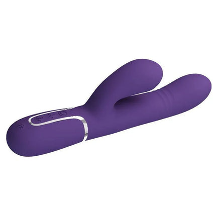 Mariana Vibrator 4 in 1 Silicone Purple, versatile bunny-style vibrator for internal and external stimulation.