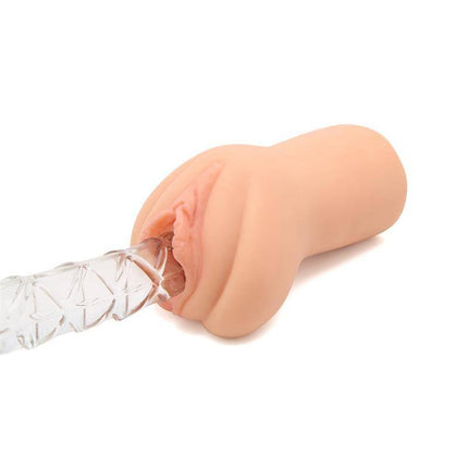 Marilyn Moore Realistic Male Masturbator Vagina with textured tunnel for enhanced pleasure.