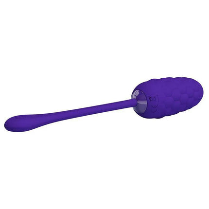Marina Vibrating Egg Violet USB-rechargeable silicone pleasure egg with quilted texture for comfort and stimulation.